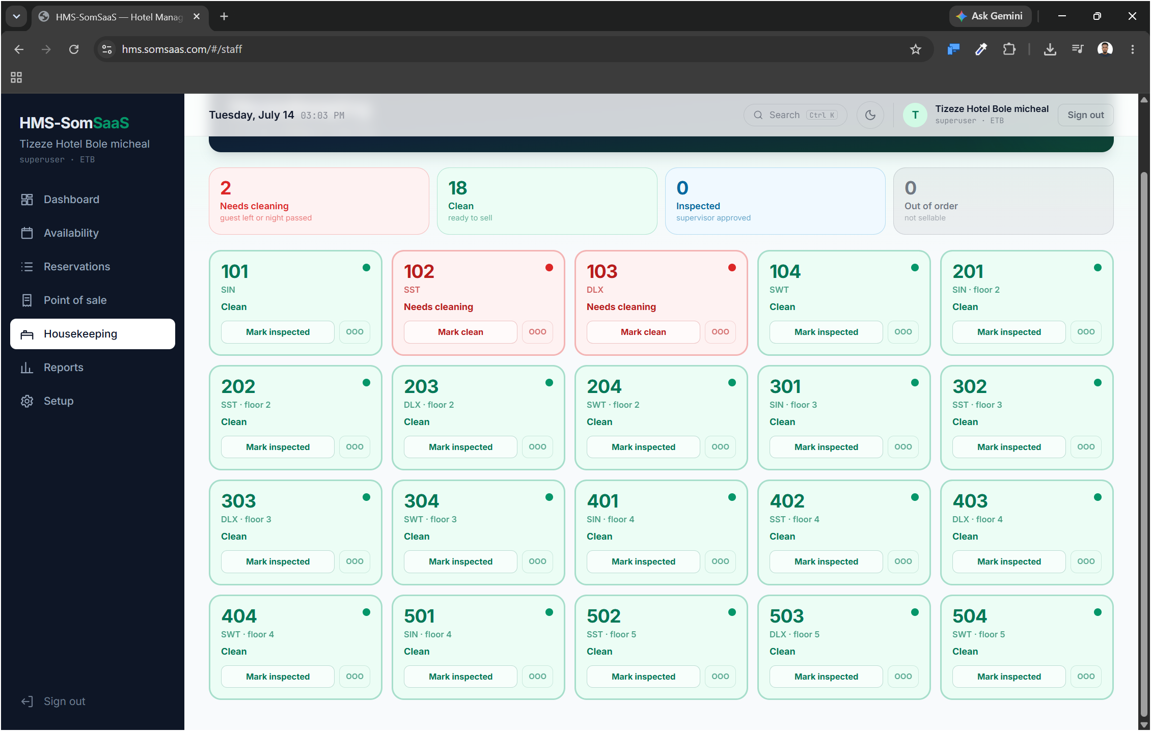 HMS — Hotel Management System